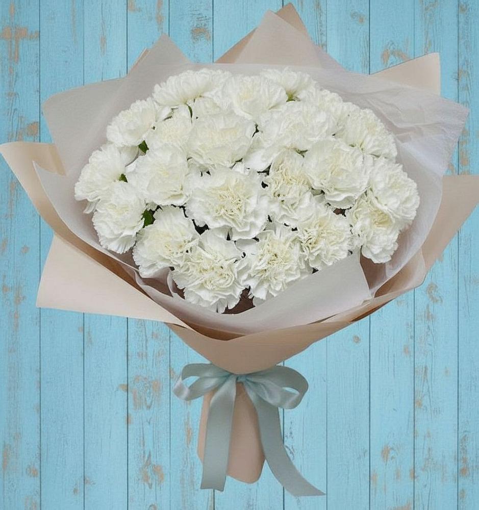 Букет цветов из: Гвоздики в Пущино