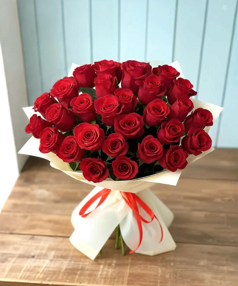 Букет 29 Красных роз в Пущино