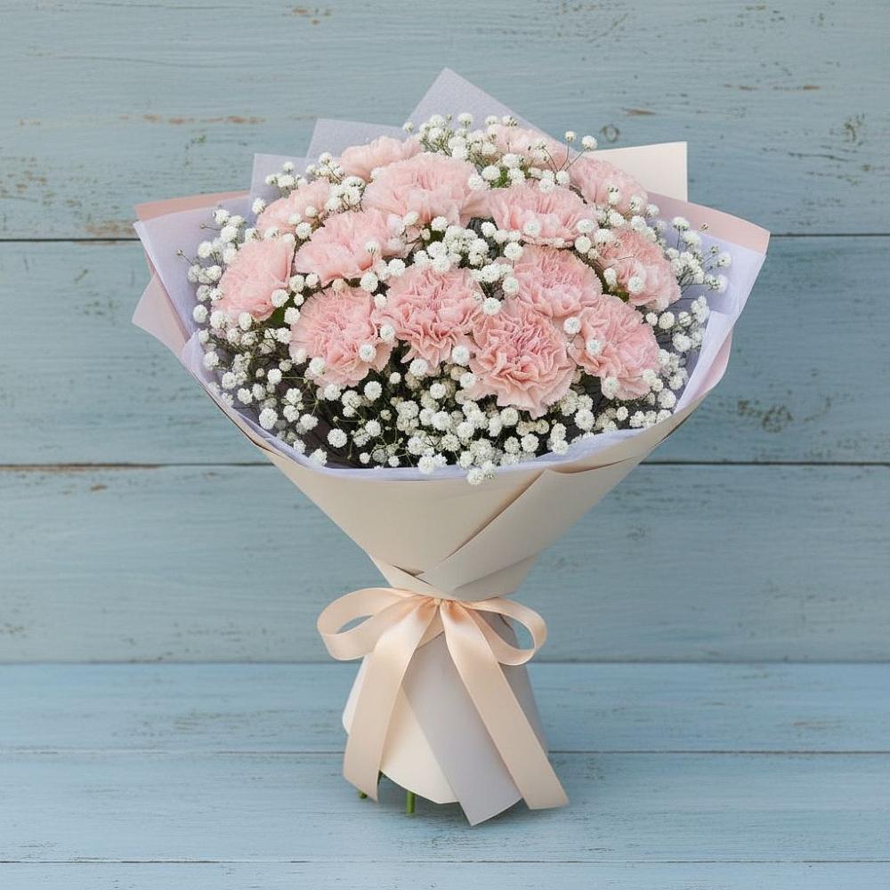 Букет цветов из: Гвоздики в Пущино