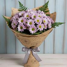 Букет цветов из:  Хризантемы #REPLACE_PRED# Пущино