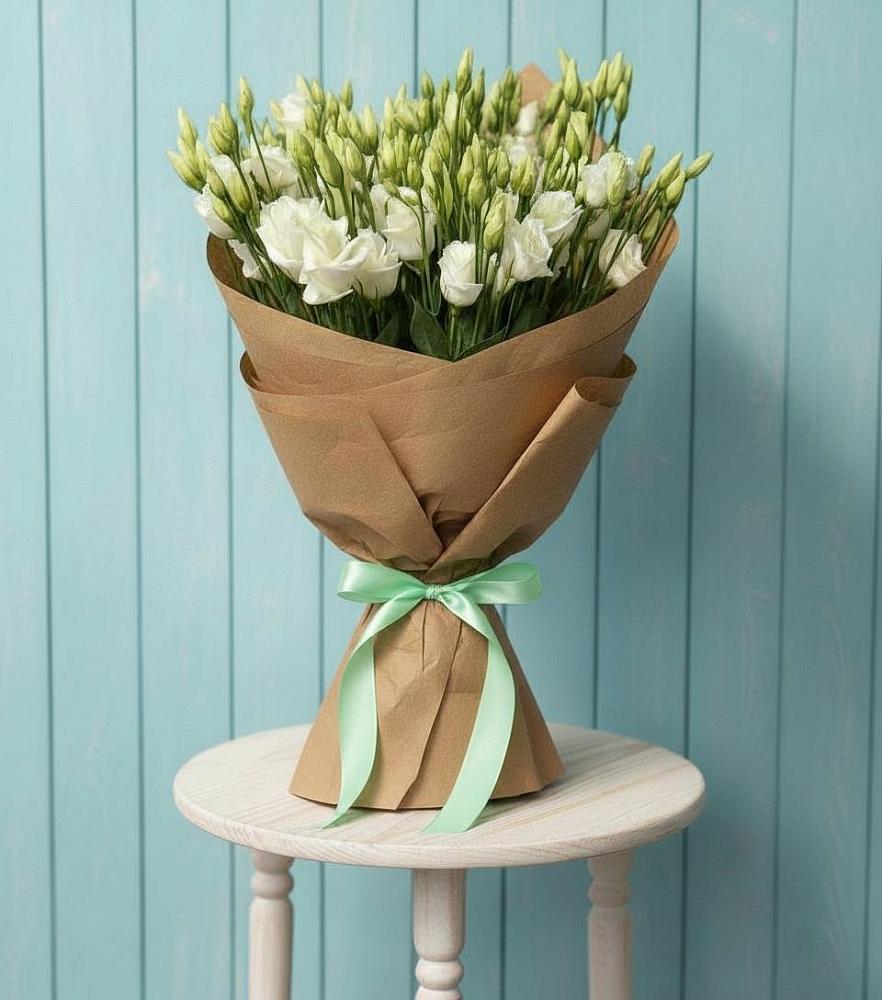 Букет цветов из: Лизиантусы в Пущино