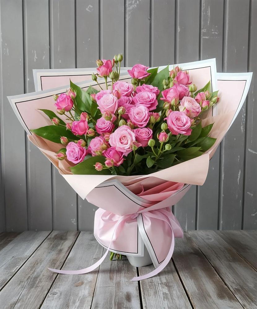 Букет Розовый кустик в Пущино