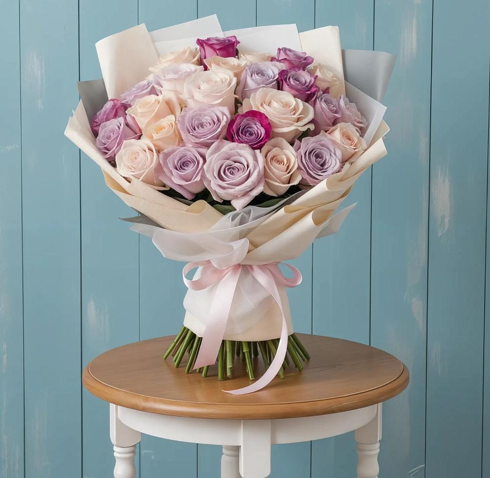 Букет цветов из: Розы в Пущино