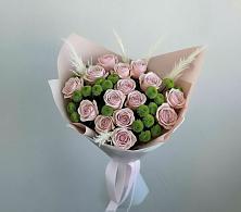 Букет цветов из:  Розы и Хризантемы в Пущино