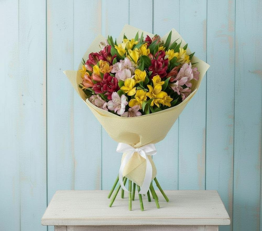 Букет цветов из: Альстромерии в Пущино